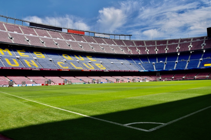 På Camp Nou i Barcelona spilles kamper i La Liga